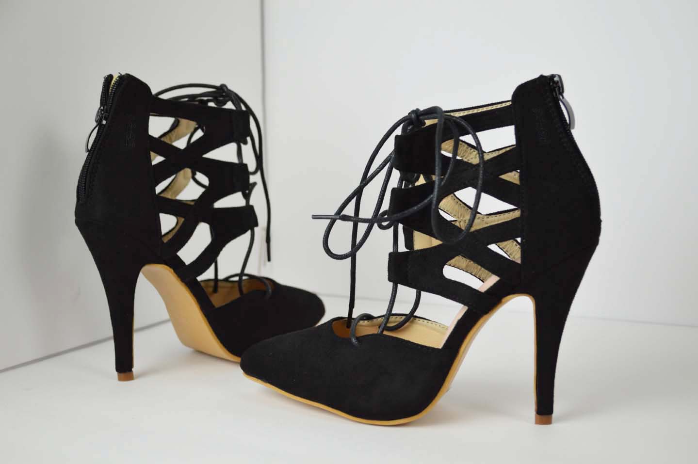 Lionsleather Midnight Black High Heels Swade